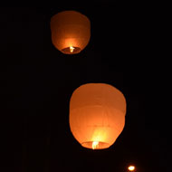 Sky lanterns and balloons banned from festival